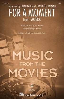 Calah Lane & Timothée Chalamet: For A Moment (from Wonka) (arr. Roger Emerson)