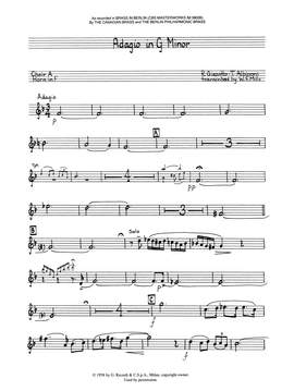 Canadian Brass: Adagio in G Minor - F Horn