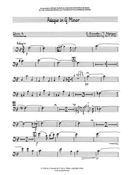 Canadian Brass: Adagio in G Minor - Trombone