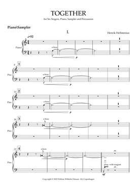 Henrik Hellstenius: Together - Piano