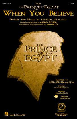 Stephen Schwartz: When You Believe (from The Prince Of Egypt) (arr. Audrey Snyder)