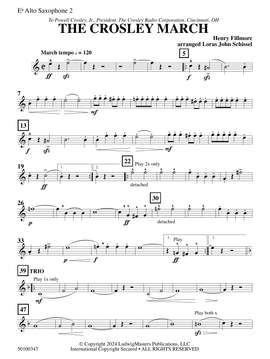 Henry Fillmore: The Crosley March (arr. Loras John Schissel) - Alto Saxophone 2