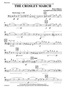 Henry Fillmore: The Crosley March (arr. Loras John Schissel) - Bassoon