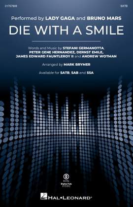 Bruno Mars & Lady Gaga: Die With A Smile (arr. Mark Brymer) - Guitar