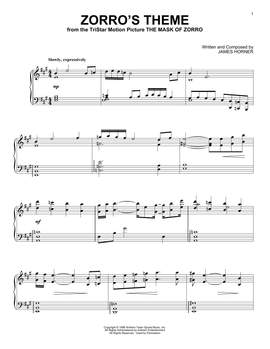 James Horner: Zorro's Theme (from The Mask of Zorro)