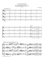 Robert Walker: String Quartet No. 1 - Full Score Product Image