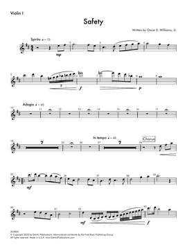 Oscar E. Williams, Jr.: Safety - Violin 1