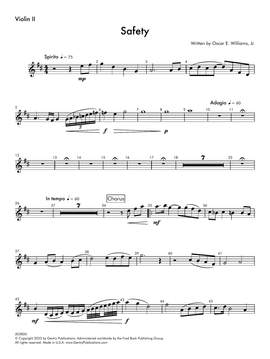 Oscar E. Williams, Jr.: Safety - Violin 2