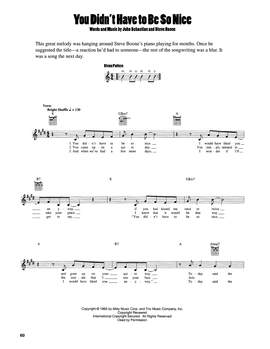 John Sebastian: You Didn't Have To Be So Nice