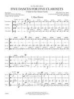 Alfred Reed: Five Dances for Five Clarinets - Percussion Product Image