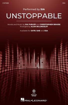 Sia: Unstoppable (arr. Alan Billingsley)