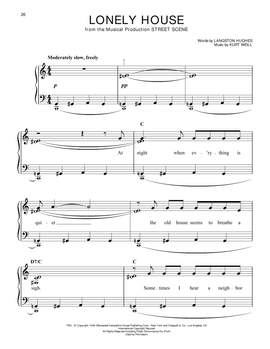 Kurt Weill: Lonely House (from Street Scene)
