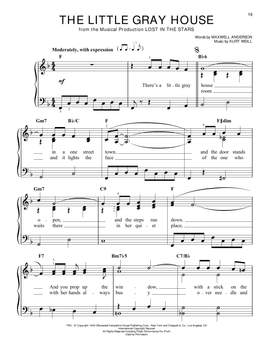 Kurt Weill: The Little Gray House (from Lost In The Stars)