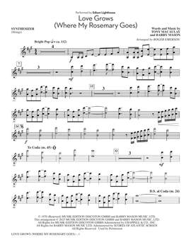 Edison Lighthouse: Love Grows (Where My Rosemary Goes) (arr. Roger Emerson) - Synthesizer