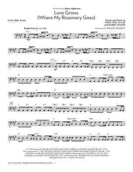 Edison Lighthouse: Love Grows (Where My Rosemary Goes) (arr. Roger Emerson) - Electric Bass
