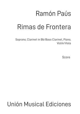 Ramón Paús: Rimas de Frontera - Full Score