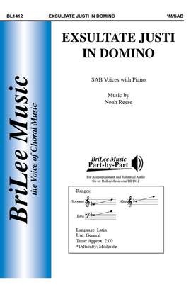 Noah Reese: Exsultate Justi in Domino