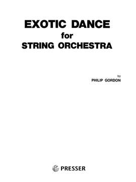 Philip Gordon: Exotic Dance