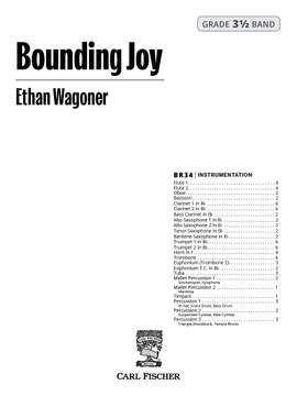Ethan Wagoner: Bounding Joy