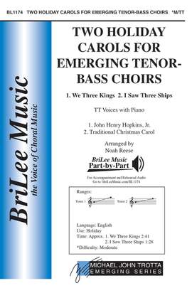 Two Holiday Carols for Emerging Tenor-Bass Choirs