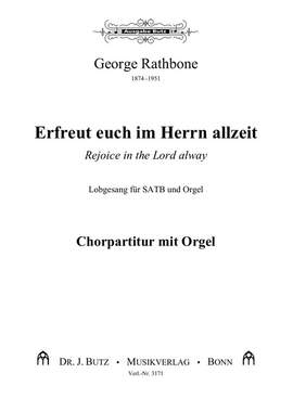 Rathbone, G: Rejoice in the Lord alway