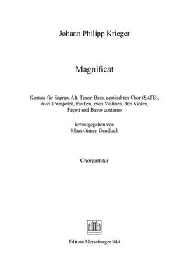 Krieger, J P: Magnificat
