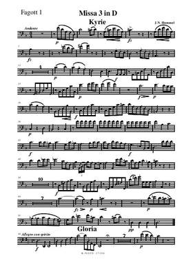 Hummel, J N: Missa Nr. 3 d-Moll