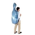 Polycarbonate 4/4 full-size cello case - Blue Product Image