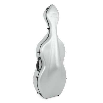 Polycarbonate 4/4 full-size cello case - Silver