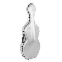 Polycarbonate 4/4 full-size cello case - Silver