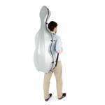 Polycarbonate 4/4 full-size cello case - Silver Product Image