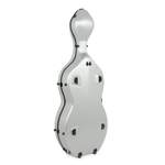 Polycarbonate 4/4 full-size cello case - Silver Product Image