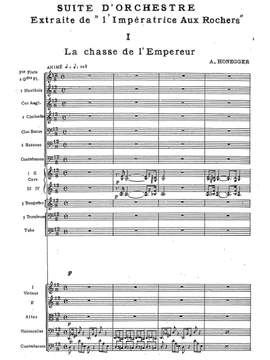 Honegger, Arthur: L'Impératrice Aux Rochers, suite d'orchestre, H. 60
