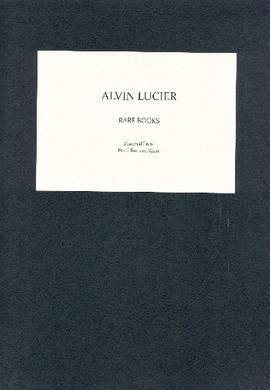Lucier, A: Rare Books