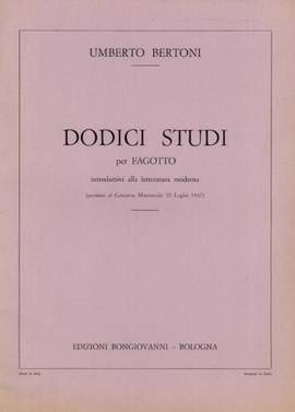Umberto Bertoni: Dodici Studi