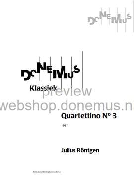 Roentgen, J: Quartettino Nr. 3