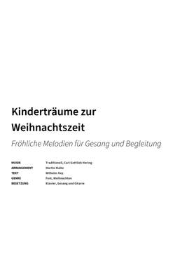 Traditionell, Carl Gottlieb Hering: Kinderträume zur Weihnachtszeit