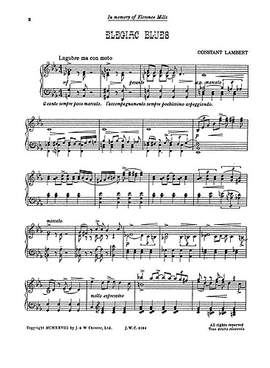 Constant Lambert: Elegiac Blues