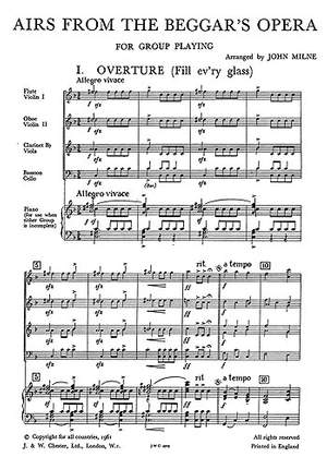 John Milne: Airs From The Beggar's Opera