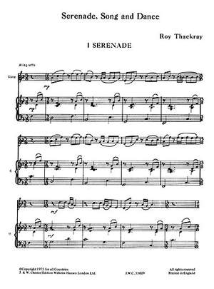 Roy Thackray: Serenade, Song And Dance Oboe And Piano