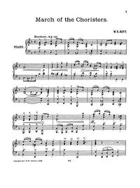 W.D. Butt: March Of The Choristers Piano