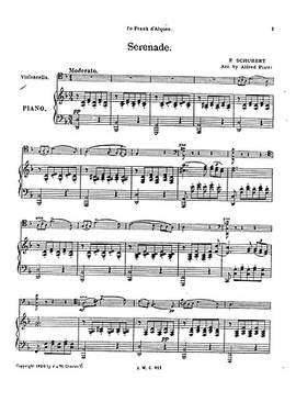 Franz Schubert: Serenade From Three Melodies