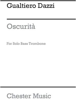 Gualtiero Dazzi: Oscurita Solo Bass Trombone