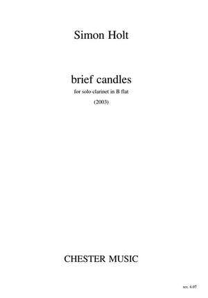 Simon Holt: Brief Candles