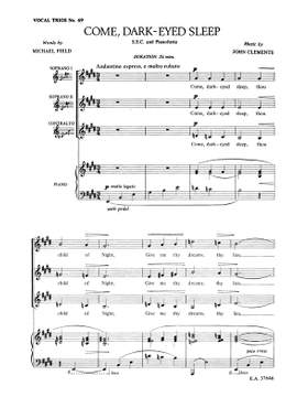 John Clements: Come Dark Eyed Sleep