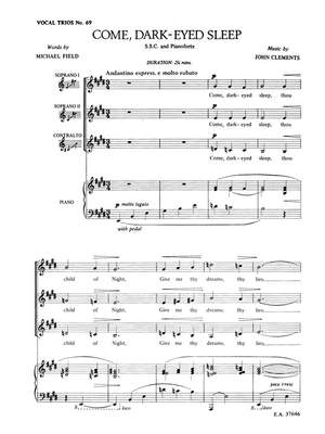 John Clements: Come Dark Eyed Sleep