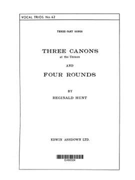 Reginald Hunt: Hunt, Reginald Three Canons and Four Rounds