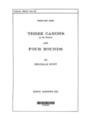 Reginald Hunt: Hunt, Reginald Three Canons and Four Rounds