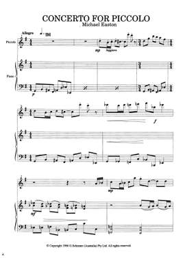 Michael Easton: Piccolo Concerto