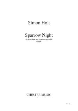 Simon Holt: Sparrow Night Score